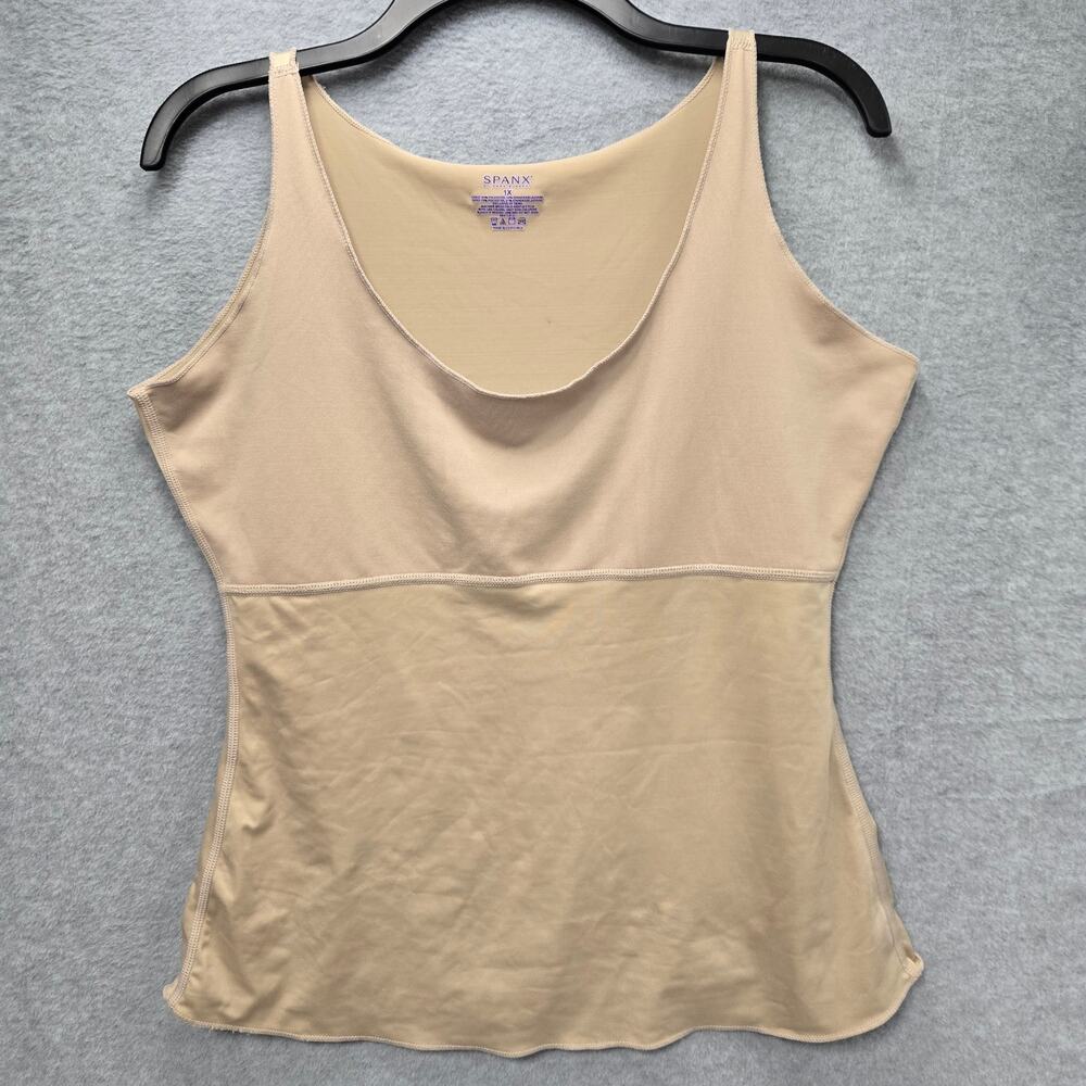 SPANX Hide And Sleek Beige Shapewear Tank Top Size 1X